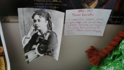 Teresa Carreño, Venezuelan composer, conductor, pianist, and opera singer.